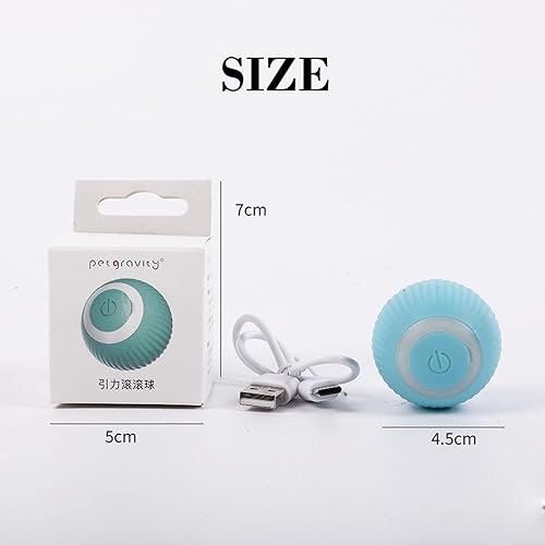 Miniatura 7 de Power Cat Ball 2.0 Juguete para gatos, nueva bola interactiva para gatos inteligente, bola de juguete automática para gatos, bola rodante automática