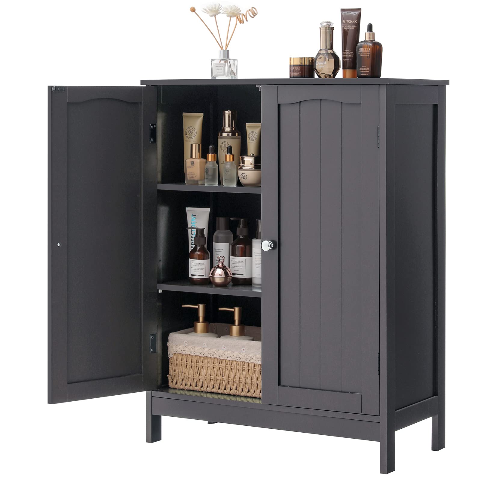 Iwell Bathroom Floor Modern Storage with Adjustable