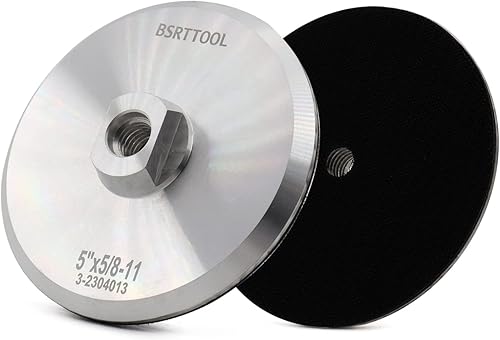 Miniatura 6 de Almohadilla de respaldo de aluminio de 3 pulgadas, almohadilla de respaldo de gancho de 58 "-11 roscas para amoladora angular (3 pulgadas)