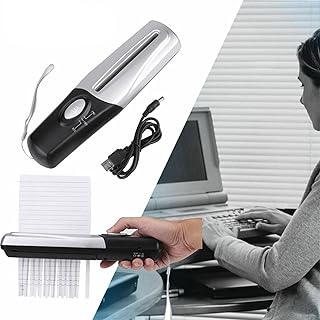 Fiudx Trituradores de Papel Pequenos Trituradores de Papel Portátil USB Papelaria Máquina de Corte Documentos Ferramenta de Corte Trituradores para Escritório Casa