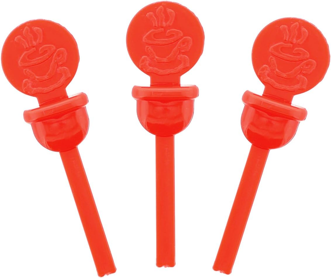 StixToGo Beverage Plugs - Leak Prevention Coffee Accessory for Hot Drinks, Disposable Coffee Stoppers, Fits Standard Lids - Red, 2", Pack of 2000