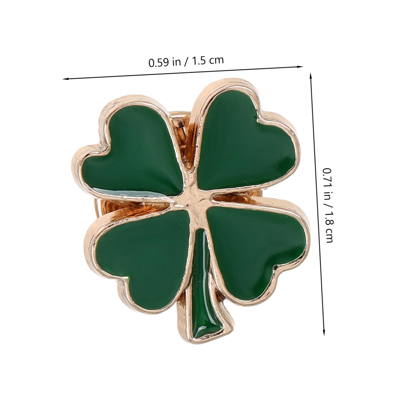 4 Pines de Solapa Esmaltados de Trébol Vintage de Aleación Verde, Accesorios Versátiles para Mujer en Diversas Ocasiones Casuales y Día de San Patricio