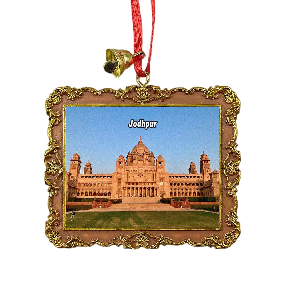 Umaid Bhawan Palace Jodhpur India Travel Souvenir Xmas Tree Ornament Hanging Pendant Home Christmas Party Decoration