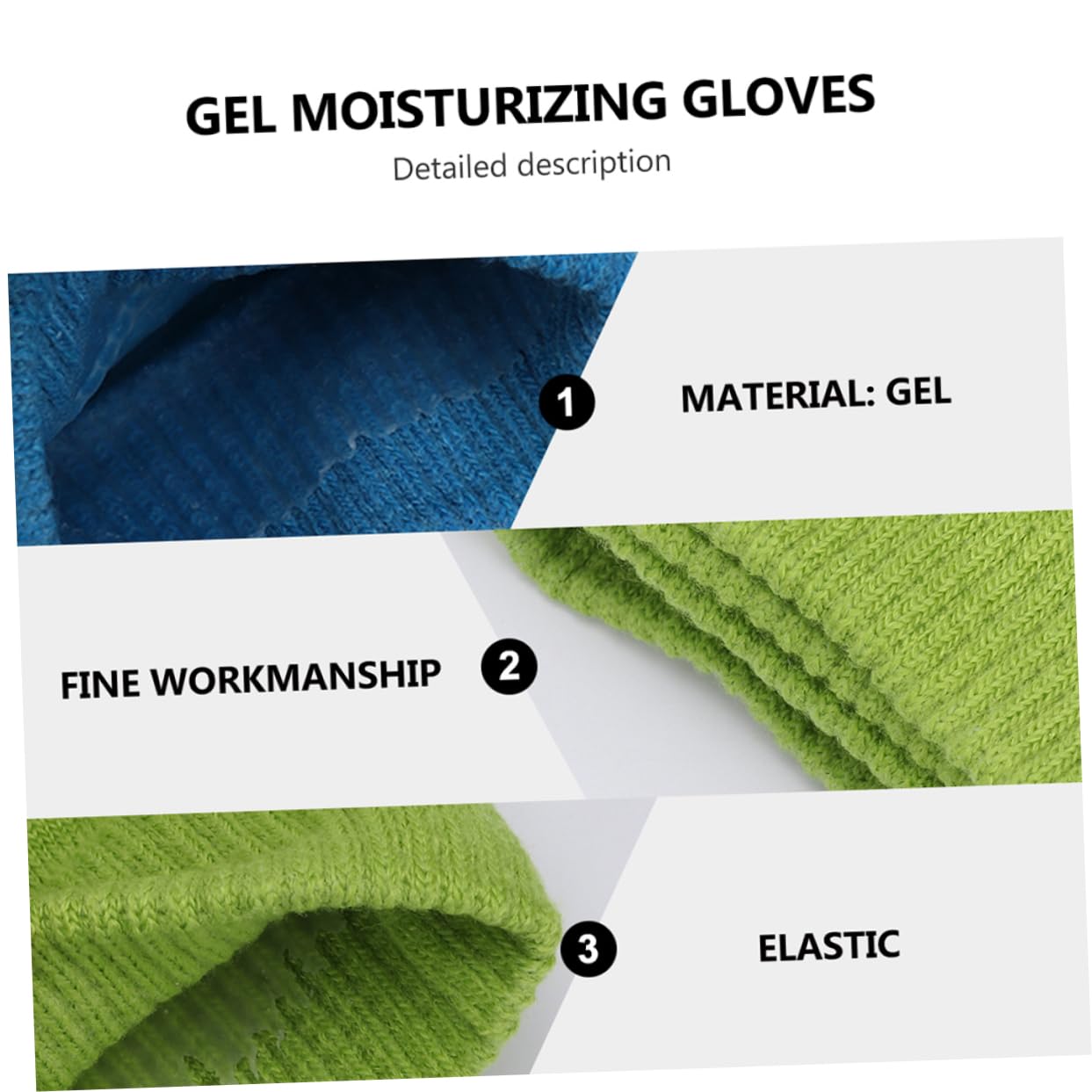 SHERCHPRY Guanti Idratanti in Gel per Cura Mani Cotone e Silicone, 4 Paia per Protezione Pelle e Riparazione Anti Screpolature Invernali Colore Casuale