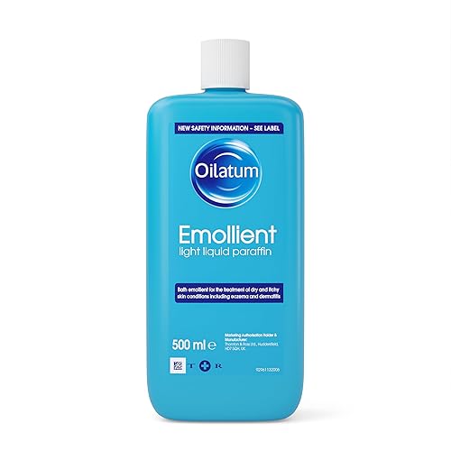 Oilatum Soothing Bath Emollient, Treatment for Eczema and Itchy, Dry Skin, Hydrating Relief for Irritated Skin, Soap Free, Suitable for Adults and Children, 1 x 500ml