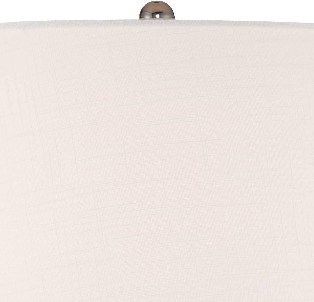 360 Lighting 26" High Gourd Mid Century Modern Coastal Table Lamps Set of 2 Teal Ceramic Fabric White Shade Living Room Bedroom Bedside Nightstand House Office Home Reading (Colors May Vary)