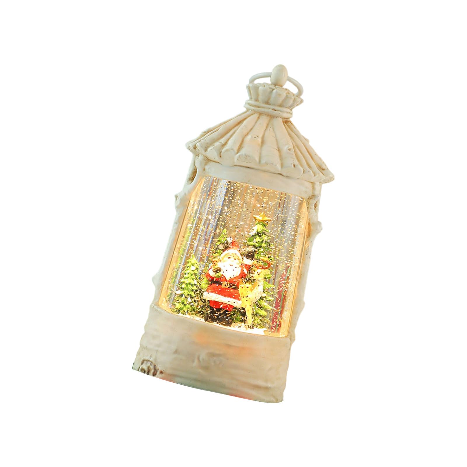 Buxuaaaa 2 Snowflake Crystal Music Sphere Night Light with Holiday Melodies Tabletop Decoration Snow Ball Music Box