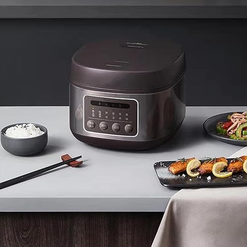 Miniatura 6 de Mini olla arrocera, 8 tazas crudas pequeñas, portátil de 4 litros para 1-3 personas, cocinar y cocinar al vapor verduras saludables, arroz adecuado,