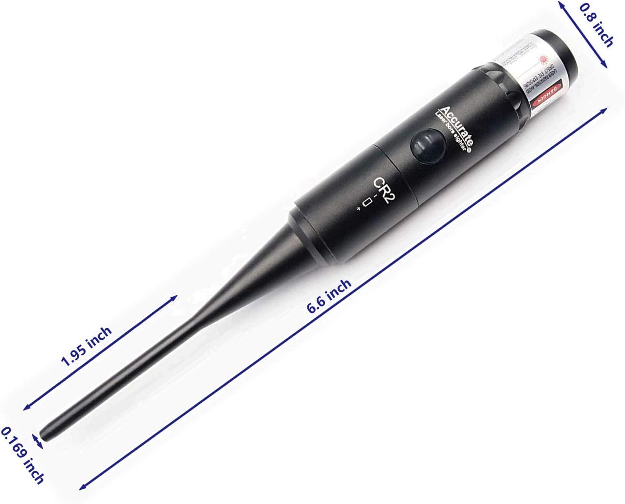 Laser BoreSighter with 12 Adapters.17 Calibers to 12 GA,Laser Bore Sighter with Button Switch and Suitable for Rifle Scope and Handgun Sight