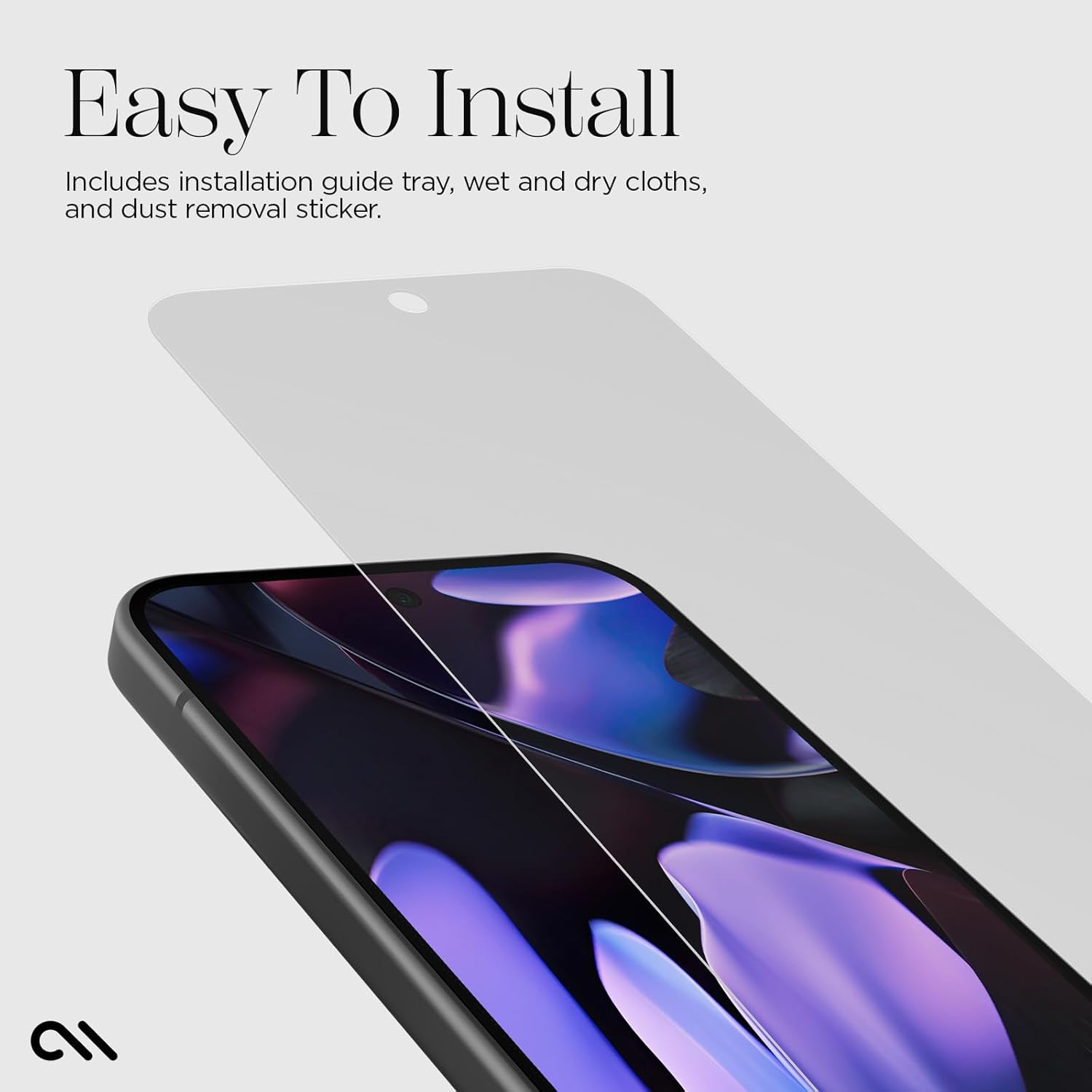 Case-Mate Google Pixel 9 Pro XL Ultra Screen Protector - 6.8 Inch - Anti-Scratch Tempered Glass w/5x Shatter Protection - Durable 9H Glass w/Installation Frame, High Clarity, Case Friendly, Easy Apply