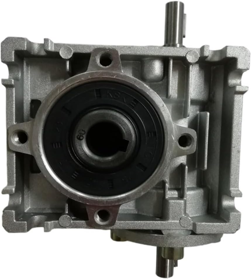 Worm Gearbox Speed Reducer NRV050-VS Double Input Shaft 14mm Ratio 5:1-100 :1