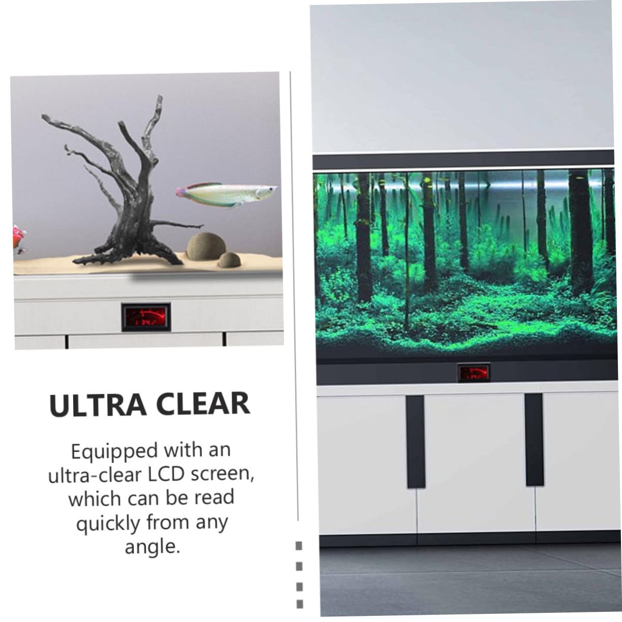 Zerodeko 2 Set Termometro Incorporato Frigo Monitoraggio Della Temperatura Domestica Termometro Cucina Termometri Per Cucina Termometro Per La Casa Termometro Digitale Con Sonda 2 Pezzi*2