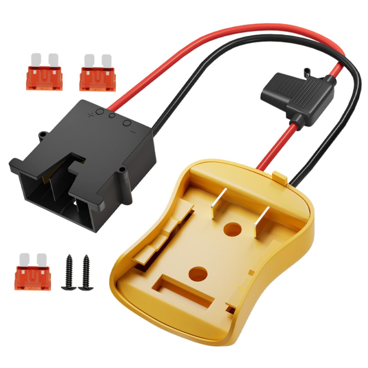 SHINEOFI Adattatore Per Batteria Da 4 Pezzi Convertitore Per Caricabatteria Adattatore Di Alimentazione Connettore Fai Da Te Alimentatore Per Batteria Convertitore Di Alimentazione