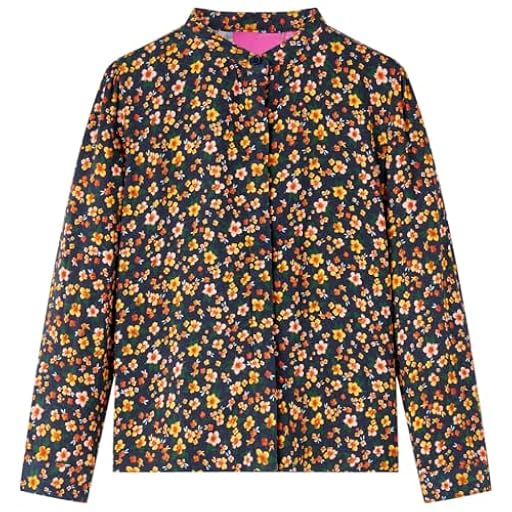 vidaXL Camisa Infantil con Cuello Mao Estampado Floral Ropa para Niños Azul Marino 128 | Ya disponible en tu tienda friki favorita! En mundofriki.es! vidaXL Camisa Infantil con Cuello Mao Estampado Floral Ropa para Niños Azul Marino 128 | Ya disponible en tu tienda friki favorita! En mundofriki.es!