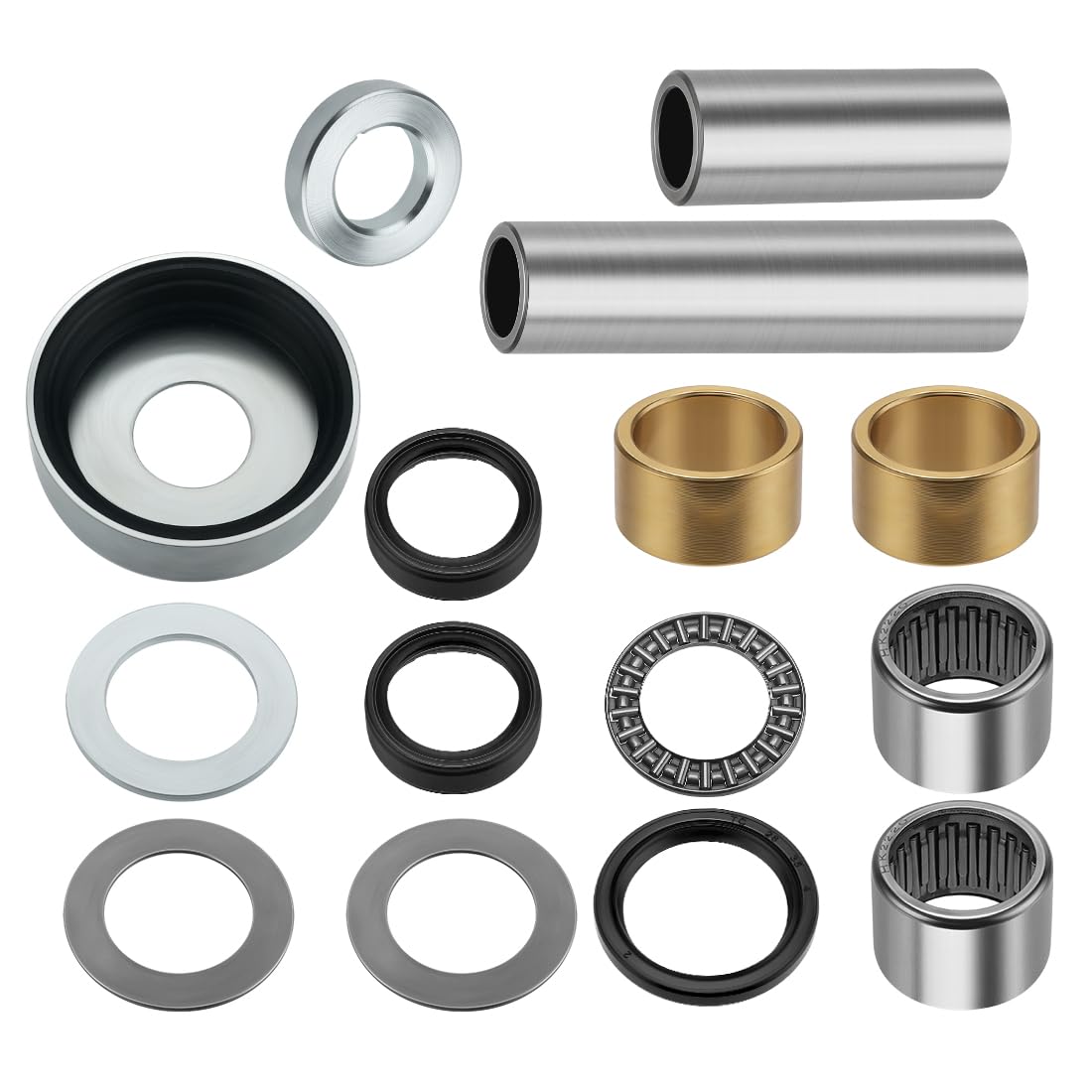 Kit de reparación de rodamientos de brazo oscilante y sellos para Yama-ha Raptor 660R YFM660R 2001-2005 5LP-22184-00-00 5LP-22123-00-00