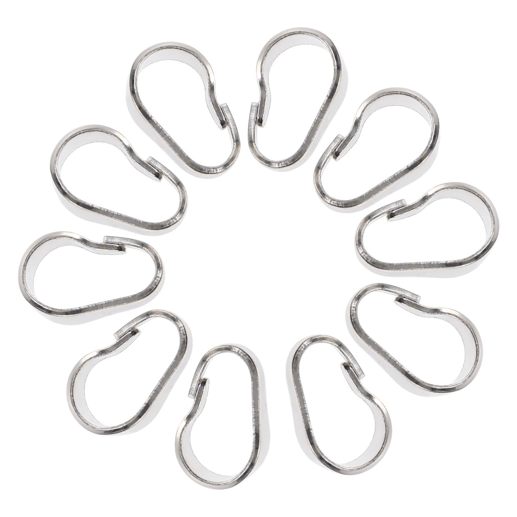 Operitacx 40piezas Conectores De Colgantes Para Joyería Diy Enganches De Pinch Clip Accesorios Para Fabricación De Collares y Pulseras