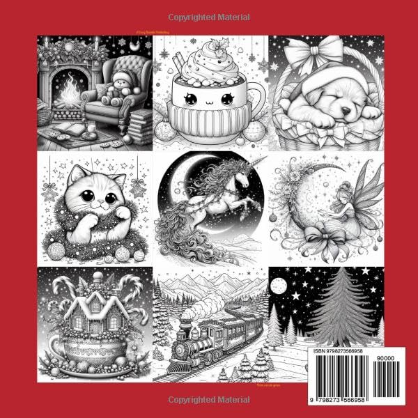 A Cozy Christmas Coloring Book: By A Cozy Bundle Publishing — A festive collection of cute and cozy Christmas scenes to color, featuring holiday cheer, warm moments, and plenty of whimsical winter fun image 3