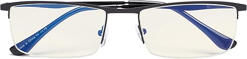 CessBlu Protección UV, anti rayos azules, lentes de lectura para computadora de media llanta