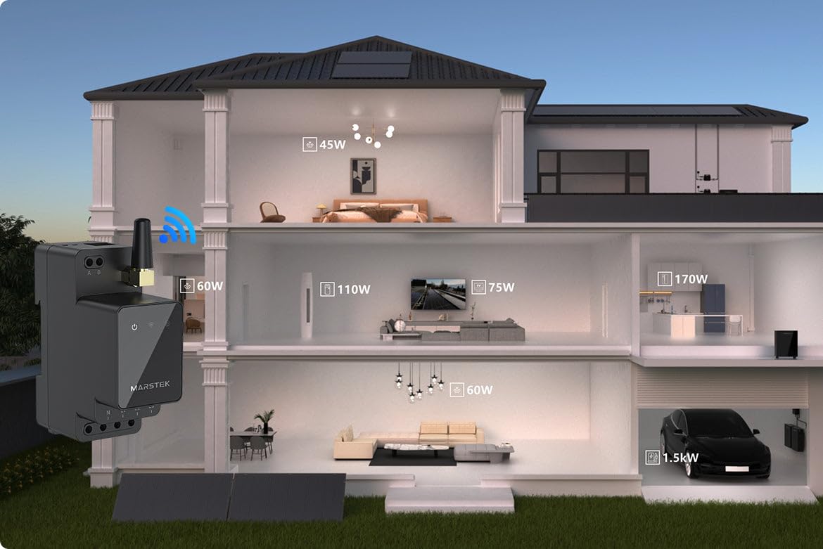 Smarter Zähler CT002 für Marstek 2500D mit Jupiter Serie,Kabellos mit WLAN/Bluetooth, 10 Jahre Garantie, Spart Stromkosten – Schnelle Installation - Nur für Privatpersonen – 0% MwSt