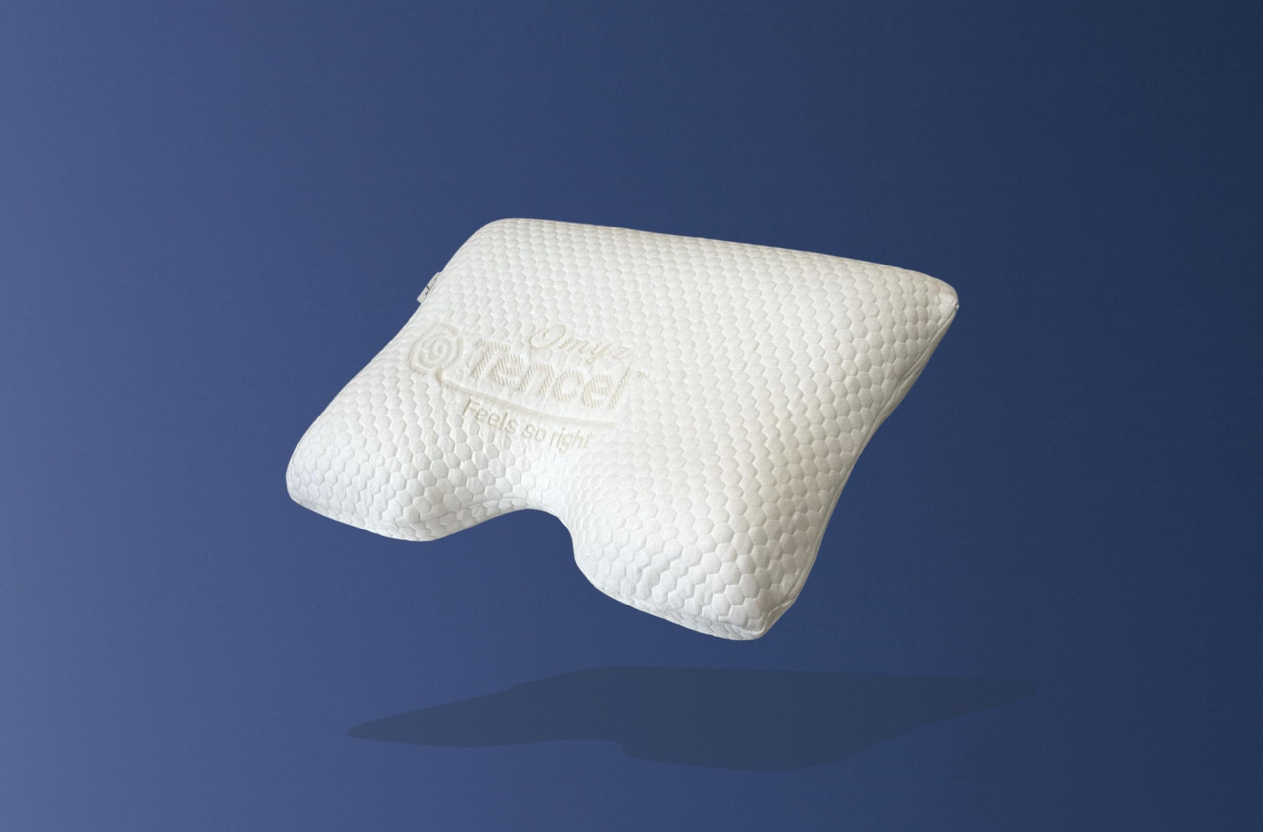 Oreiller VEGE Duo à mémoire de Forme Ergonomique - Soutien des cervicales - Housse thermorégulée en Tencel certifiée Oeko TEX Blanc 55 x 40 cm