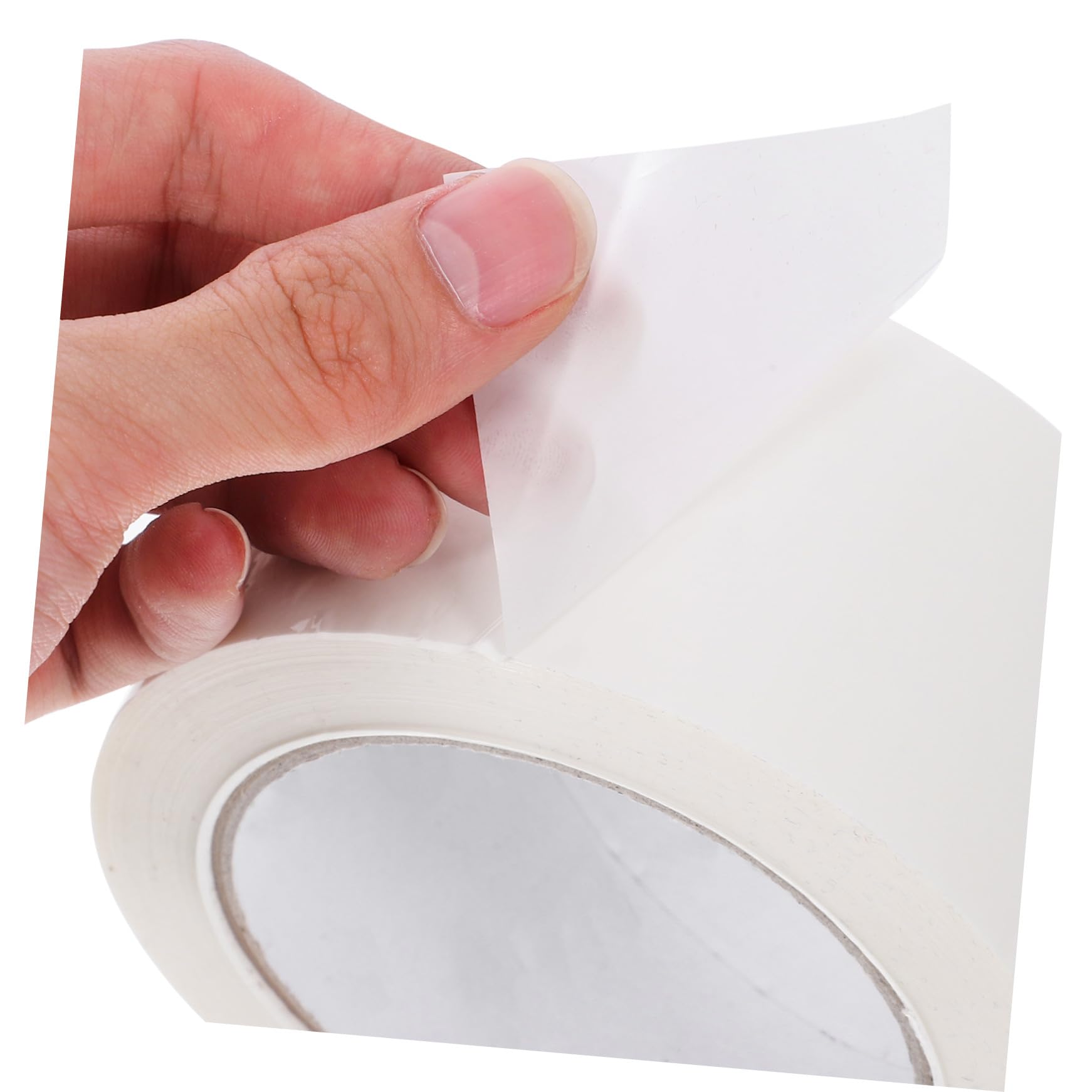 Hohopeti Selbstklebendes Dichtungsband und Wasserbasiertem Klebstoff Weißes Klebeband 3 Rollen 55mm X 91m mit Starkem Opp Material für Innen und Außeneinsatz