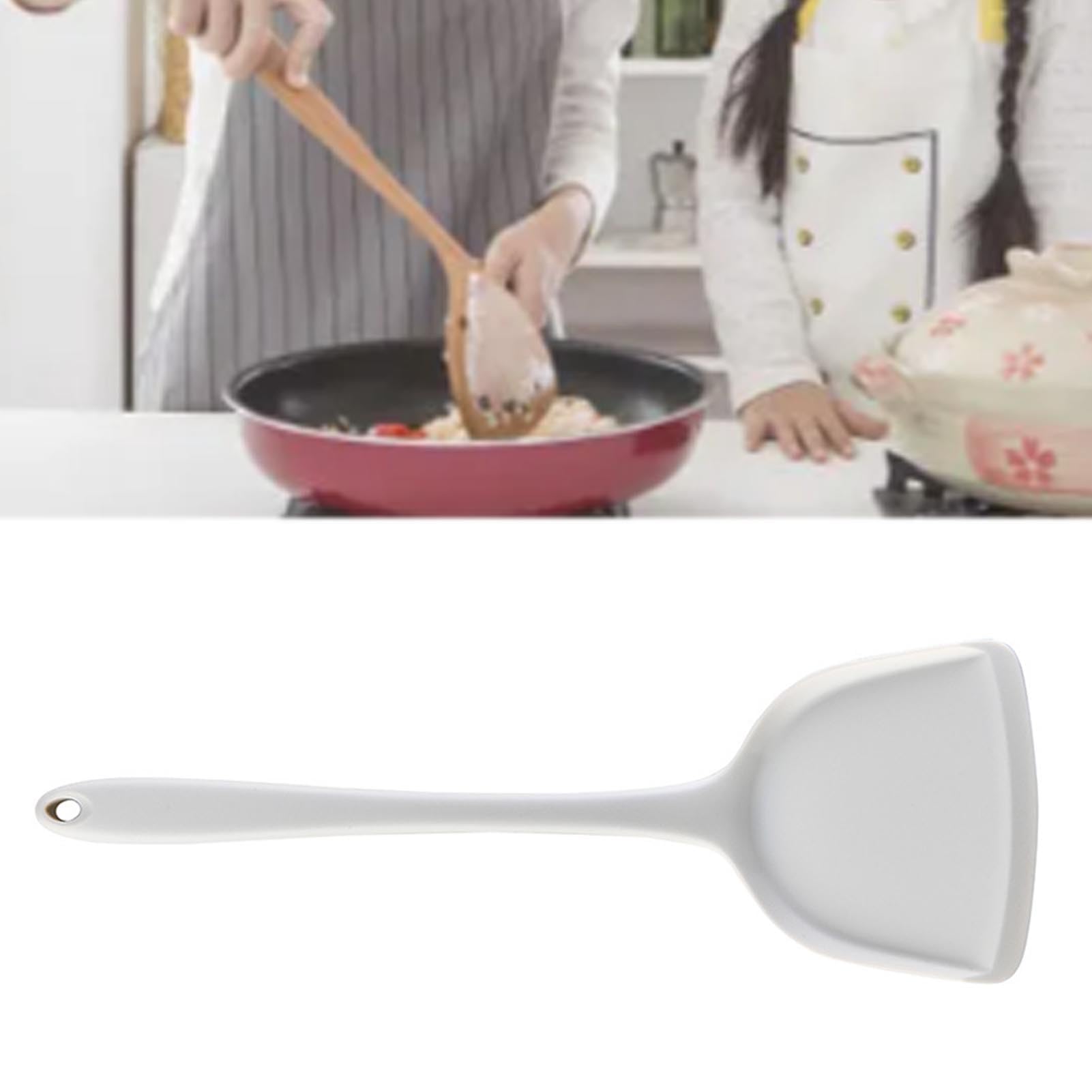 Cocoarm Spatola in Silicone per, Manico Lungo 13x3.5x1.6in (WHITE)