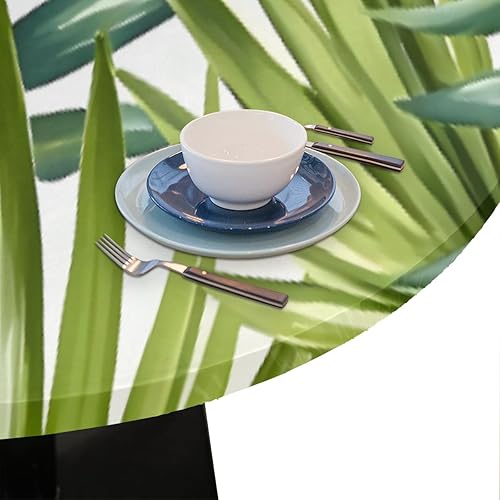 Vista 41 de Cardinal Bird - Mantel redondo ajustable con borde elástico de 36 a 42 pulgadas, mantel redondo elástico, impermeable, lavable, mantel circular