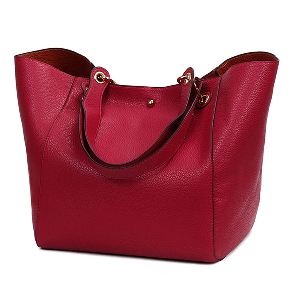Pahajim Fashion PU Lederen Waterdichte Handtassen Koppelingen Tassen Grote Tas Dames Tote Tas Schoudertassen voor Vrouwen Zakken voor Het Werk Boodschappentas(Grijs