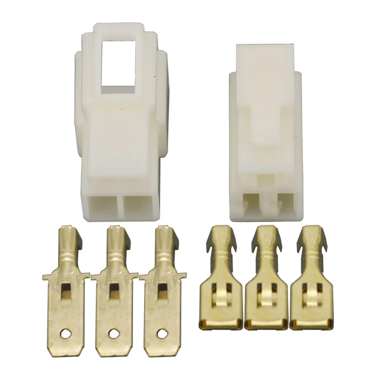 100 Sets 6,3 mm Pin DJ7031-6. Kfz-Stecker-Kabel-Terminal-Stecker-Kits Motorrad-Auto-Terminalstecker
