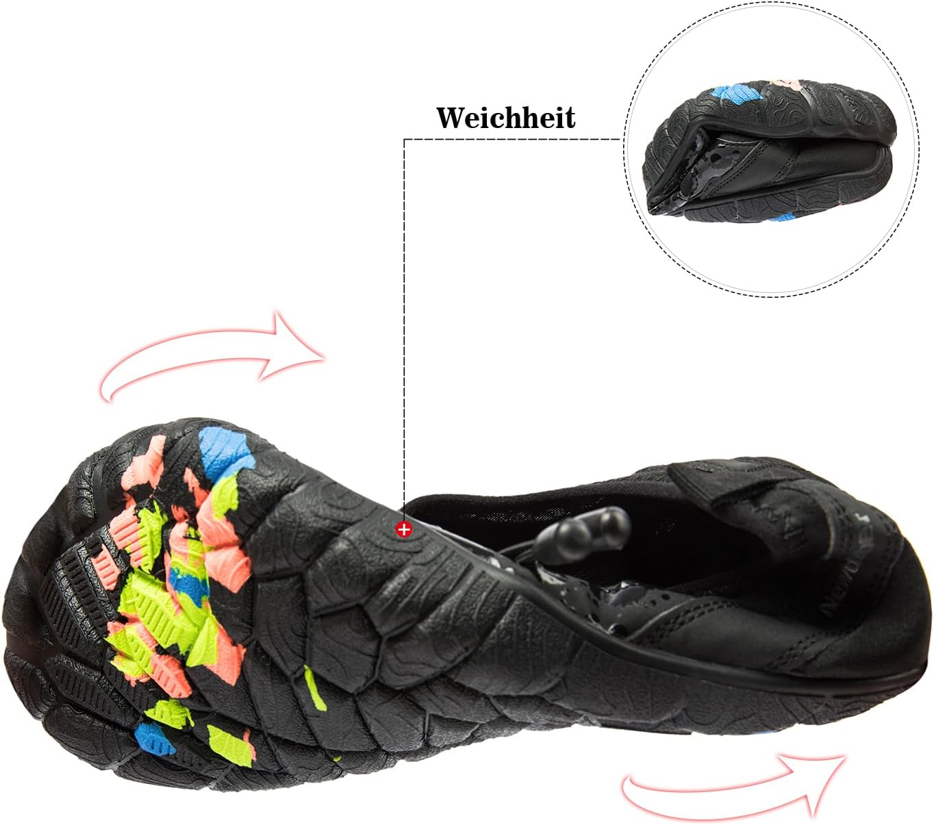 Men's Hike Barefoot Quick-Dry Sports Shoes Wide Toe Aqua for Swim Diving Surfing Kayaking Pool Beach Walking