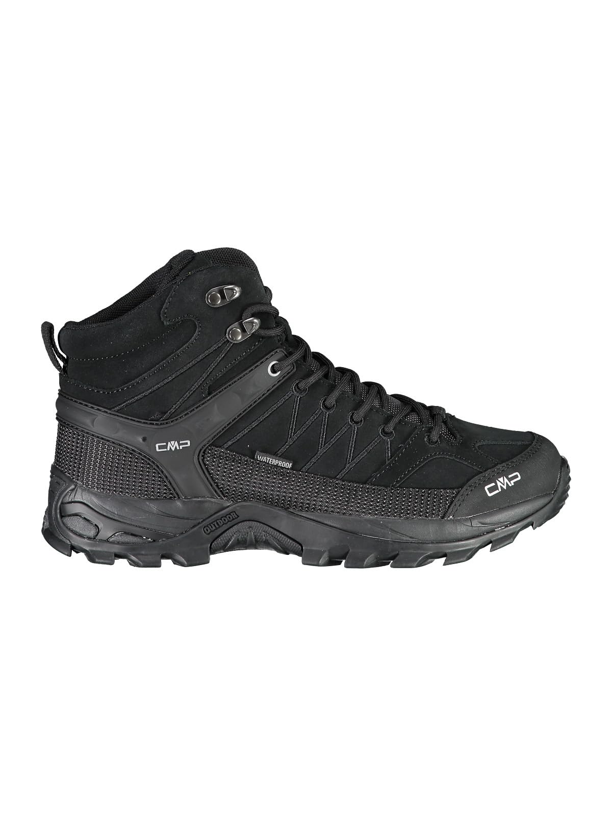 CMP Rigel Mid Trekking Shoes Wp, Scarpe da trekking Uomo, Nero-Nero, 39 EU