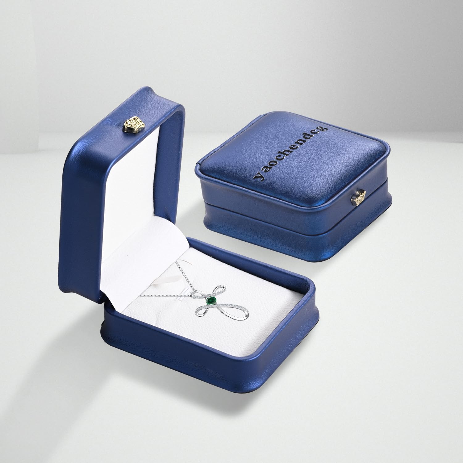 Sterling Silver Cross Necklace, Birthstone Necklace for Women, Cubic Zirconia Crosses Pendant Necklaces, Trendy Womens Wife Mom Daughter CZ Jewelry Gifts for Confirmation Baptism Morhers Day Birthday - Image 7