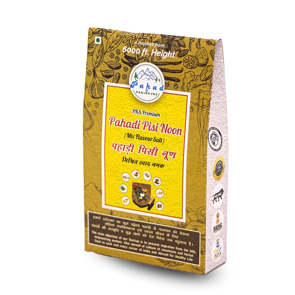Pahad ki sanjeevni Pahadi Pisi Noon(Mix Flavour Salt) 100 gm (Pack of 4) (B0BNB5KDC3) Amazon Price History, Amazon Price Tracker