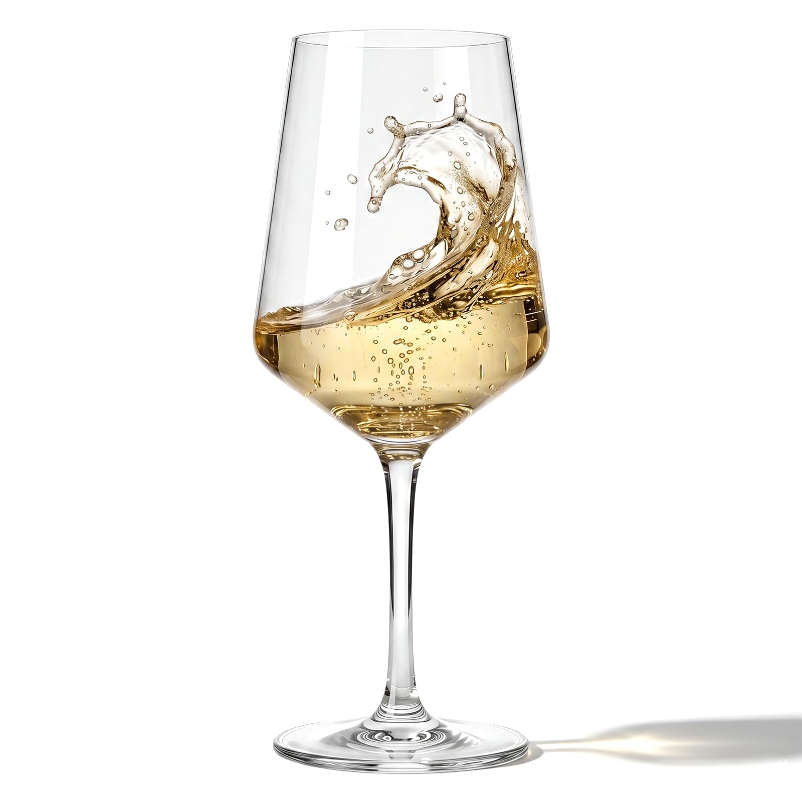 Set of 1 Unbreakable Acrylic Wine Glasses, 19 oz Clear Reusable