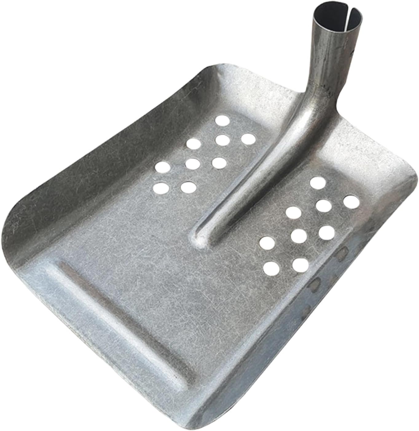 Sifting Shovels Heavy Duty Portable Easy to Use Chicken Scooper Sand Sifter Shovels for Sewer Drainage Cleaning Camping, All Opens Hole, Round Toe