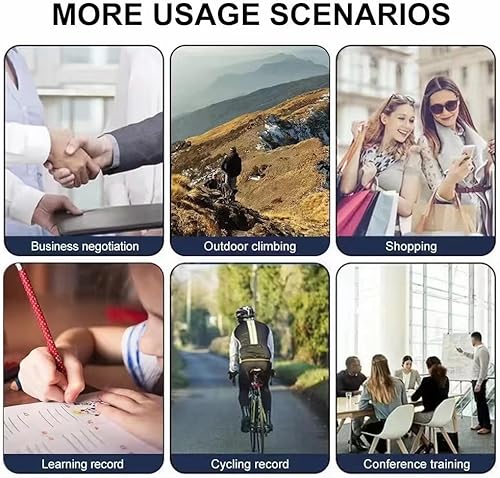 Miniatura 3 de Hrtesus Nueva cámara de reducción de ruido HD 1080p 2023, grabadora de video portátil, práctica grabadora de visión nocturna con clip trasero