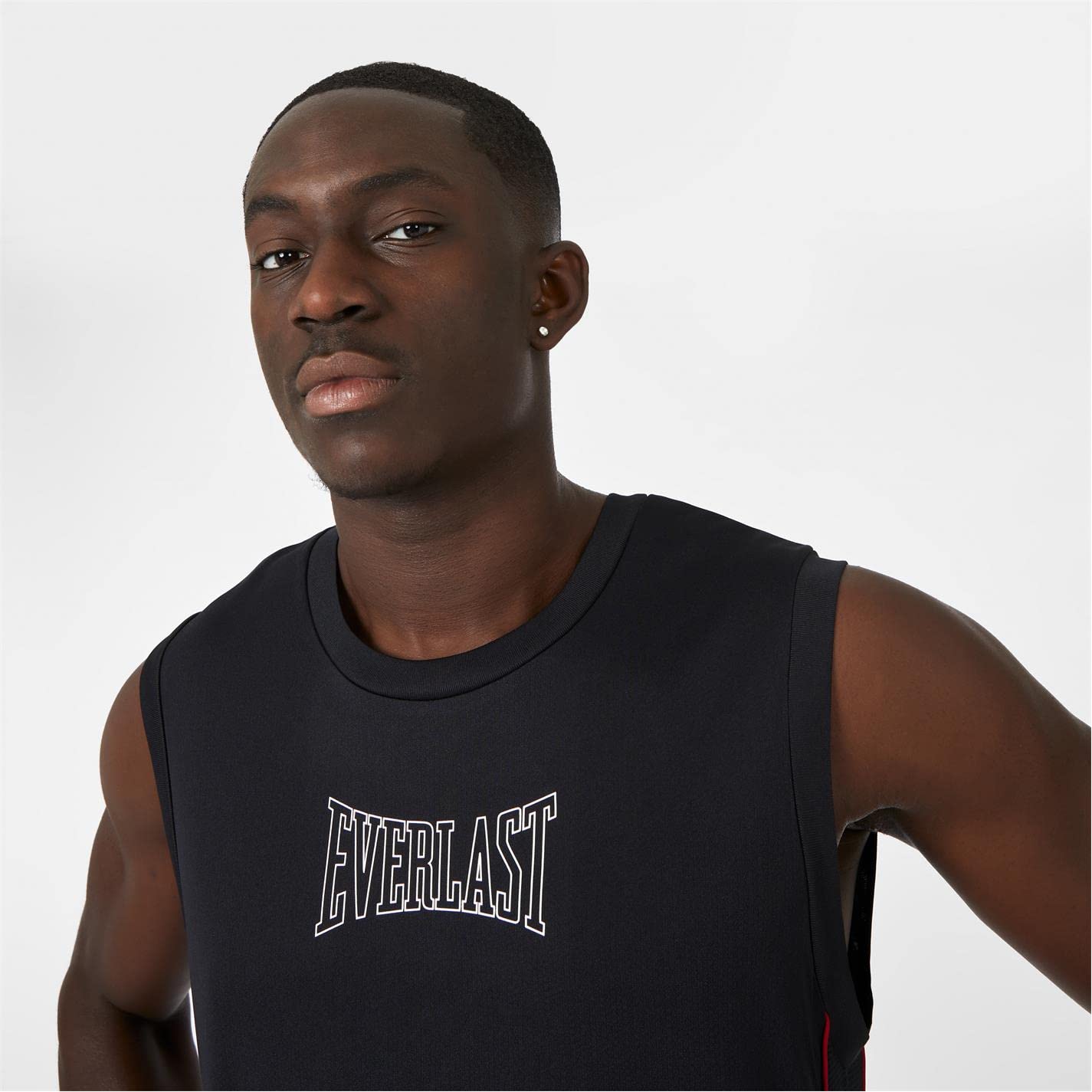 Everlast - Maglia da basket da uomo con scollo a V