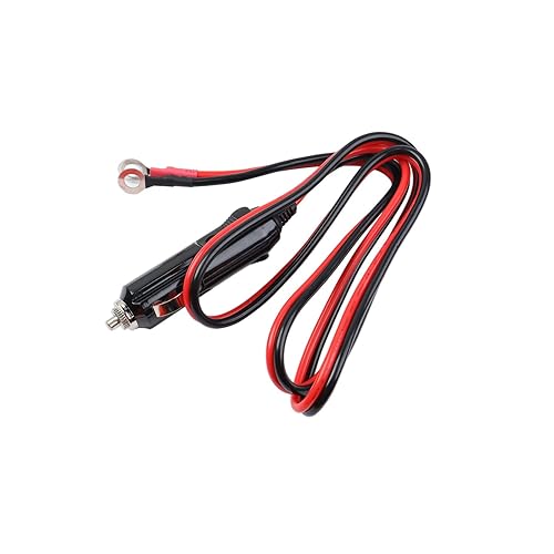 Miniatura 6 de Adaptador de encendedor de cigarrillos macho de alta resistencia, cable de cargador de alimentación de 3.3 pies con luz LED, cable de 16 AWG para