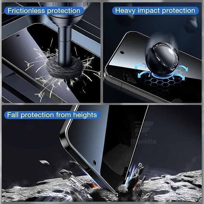 Image of Pack 1 - Privacy Tempered Glass for iQOO 15 (5G) [FingerPrint Unlock] Screen Glass Protector | 9H Hardness | Case Friendly | Anti-Spy - Installation Kit