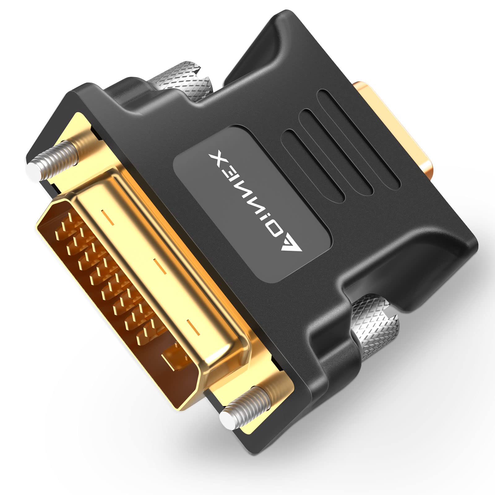 FOINNEX Adattatore DVI a VGA, Convertitore Full HD 1080P per PC, Schede Grafiche, Giochi, Laptop, Netbook, Vecchi Monitor e Proiettori