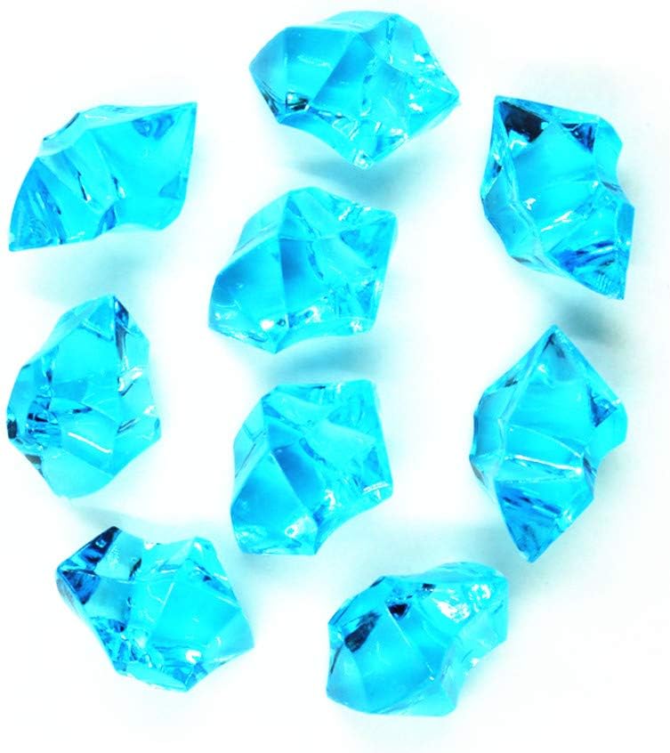 Blue Feather Products, Inc. Acrylic Color Faux Ice Rock Crystals Treasure Gems for Table Scatters, Vase Fillers, Fish Tank, Party Decoration, Arts & Crafts (Purple)
