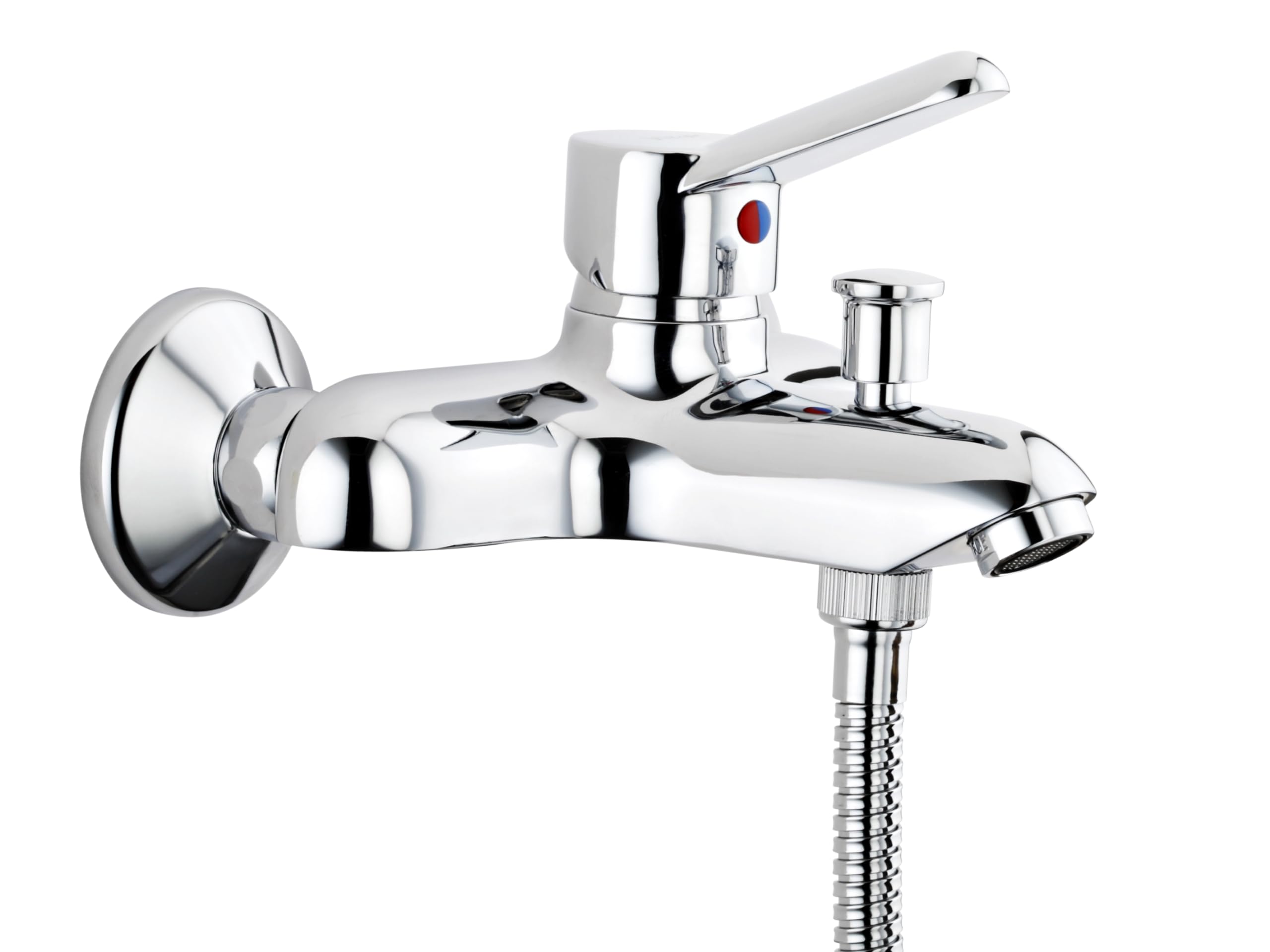 Punto Viva Banyo Bataryası A41045, Duvardan Montaj, Krom, Seramik Kartuşlu, Pirinç Gövde