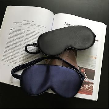 Silk Sleep Mask Eyeshade Eye Mask Comfortable Sleeping Mask Filling Eye Cover Elastic Strap for Sweet Sleep 100#