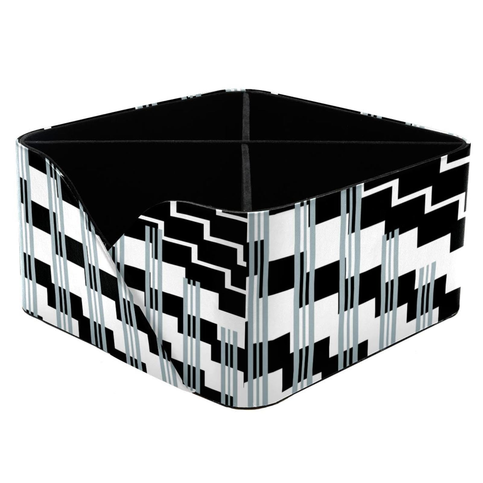 Boîte de rangement à motif géométrique multi-compartiments pour vos essentiels du quotidien