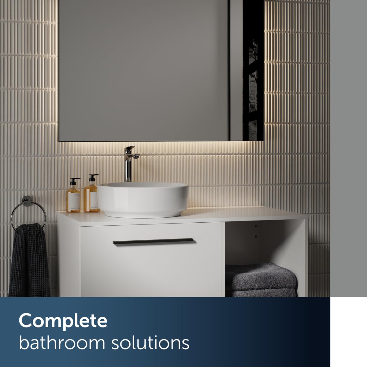 Ideal Standard Alero Waschtischarmatur, Auslaufhöhe 240 mm, wassersparender Wasserhahn Badezimmer, besonders langlebig, mit Ablaufgarnitur – Chrom (48 x 175,5 x 294 mm)