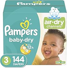Diapers Size 3 (144 Count) - Pampers Baby Dry Disposable Baby Diapers, Giant Pack - coolthings.us