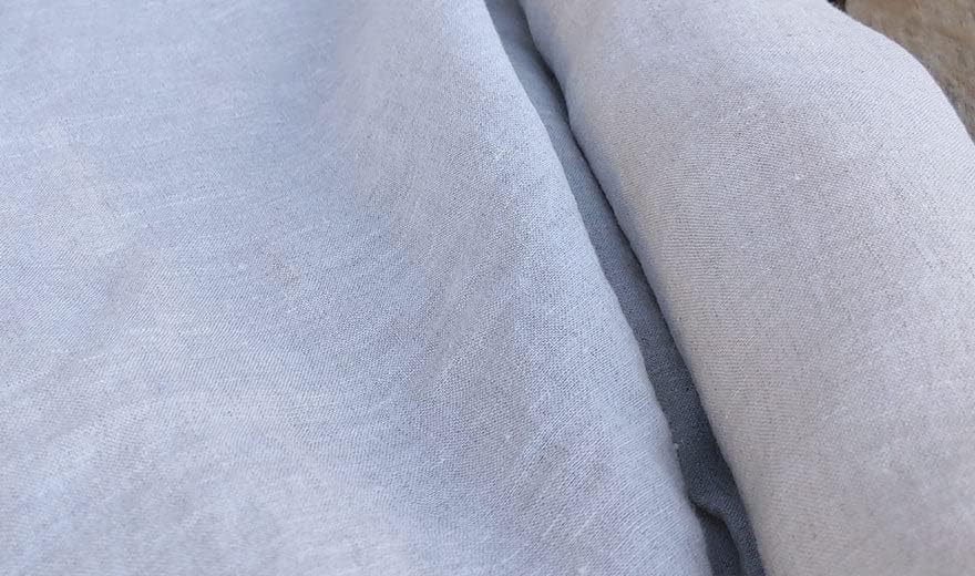 Ivory Soft Touch & Medium-Heavy Weight 100% Linen Fabric | Versatile & Durable Material for Crafts, Home Decor, and Fashion