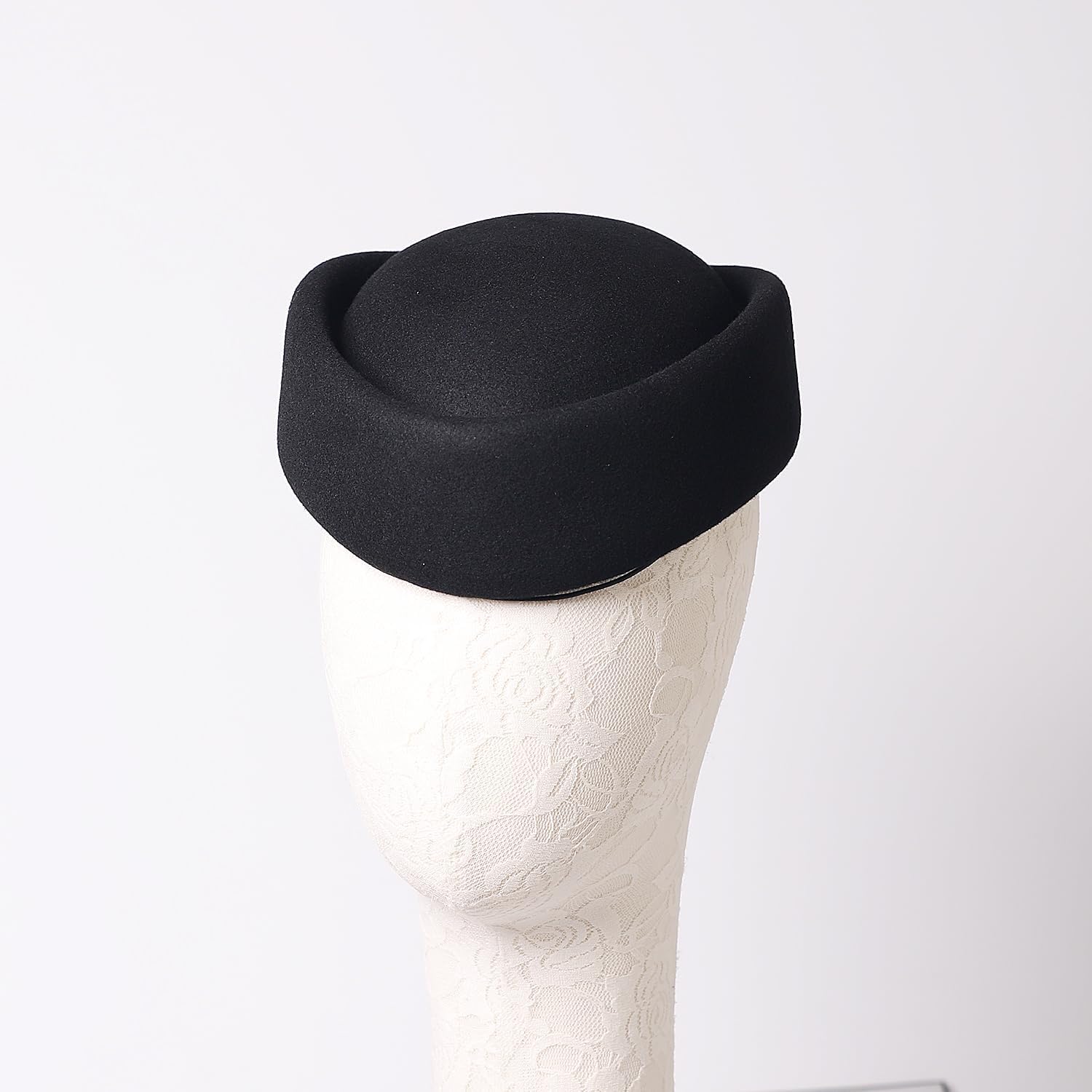Small Top Hats for Women Elegant Millinery Beret Wool Felt Fedoras Ladies Wedding Bride Church 2024 Winter Hat