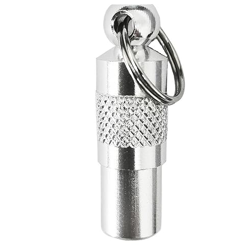 Durable Pet Dog Cat Id Tags Address Name Label Barrel Tube Anti Lost Pet Collar Supply Silvery Pet