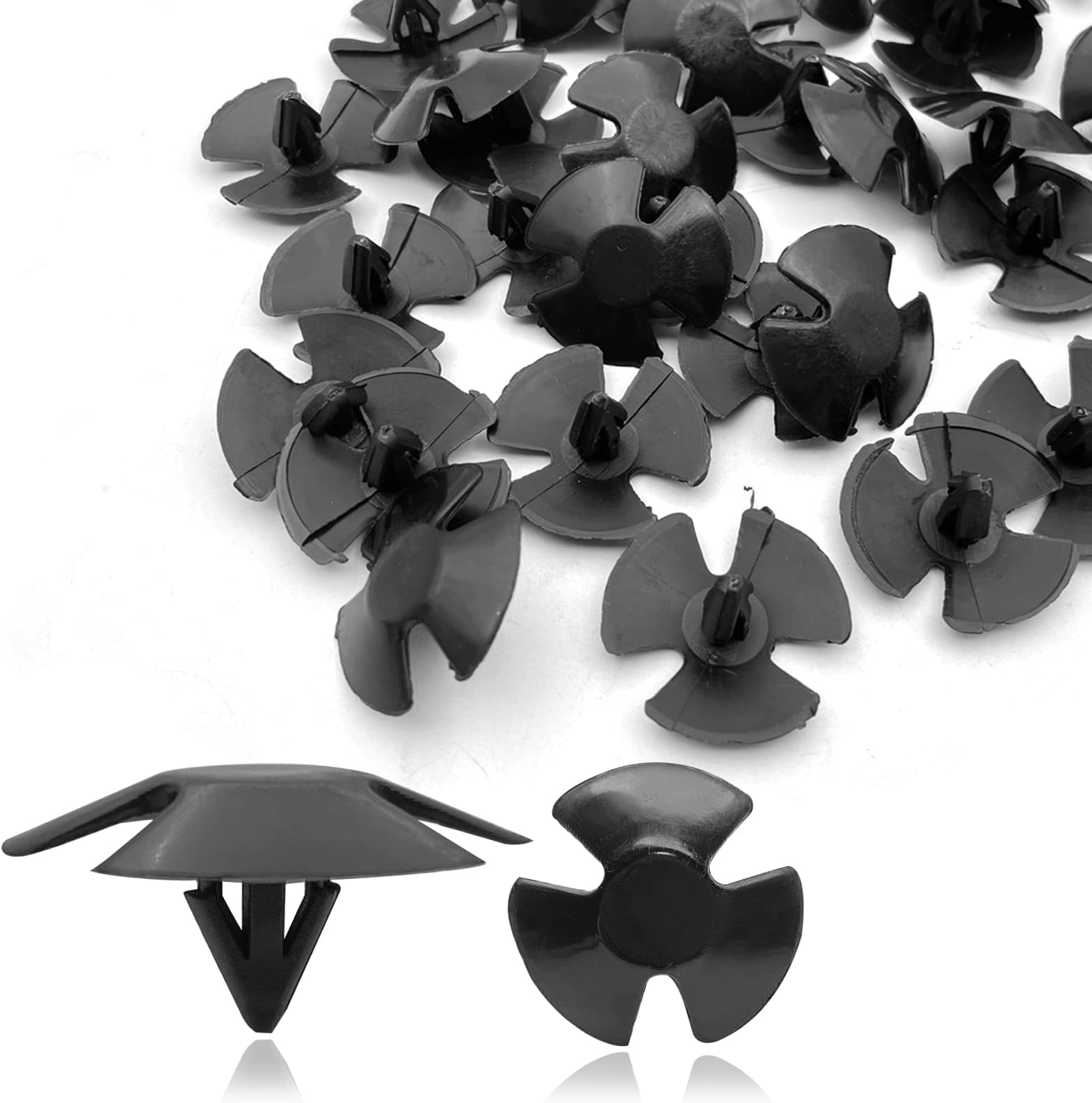 20Pcs Hood Insulation Retainers Push-Type Retainer Clips - Replacement for Chrysler Jeep Dodge Ram Cherokee Grand Cherokee - OEM 4878883AA LH LHS Nylon Clip Fasteners Push Pin Screws